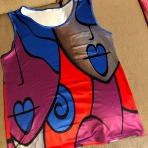 Sleeveless Top like new no tags 90%polyester & 10% spandex